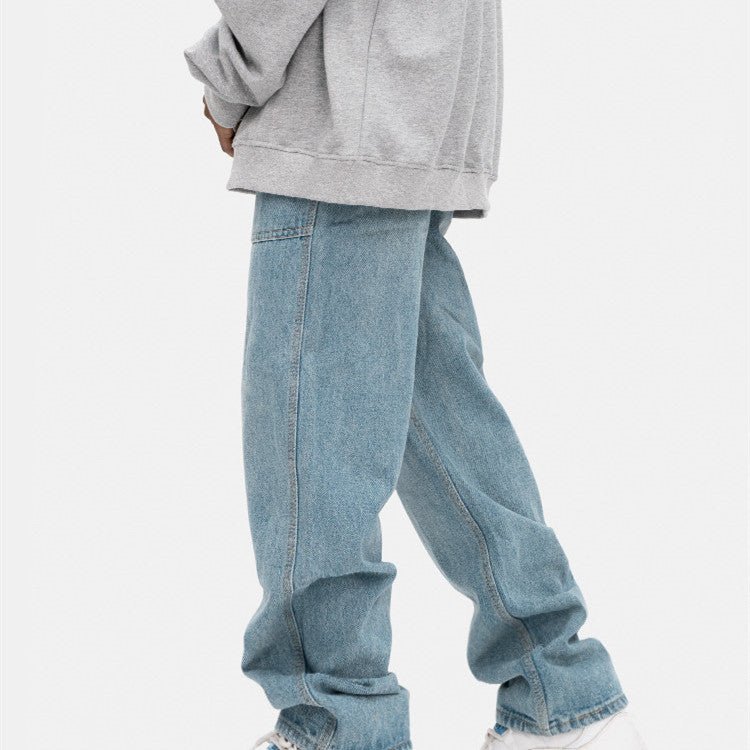 Mens Loose Straight Vintage Wide Leg Jeans - Taylor K Shop