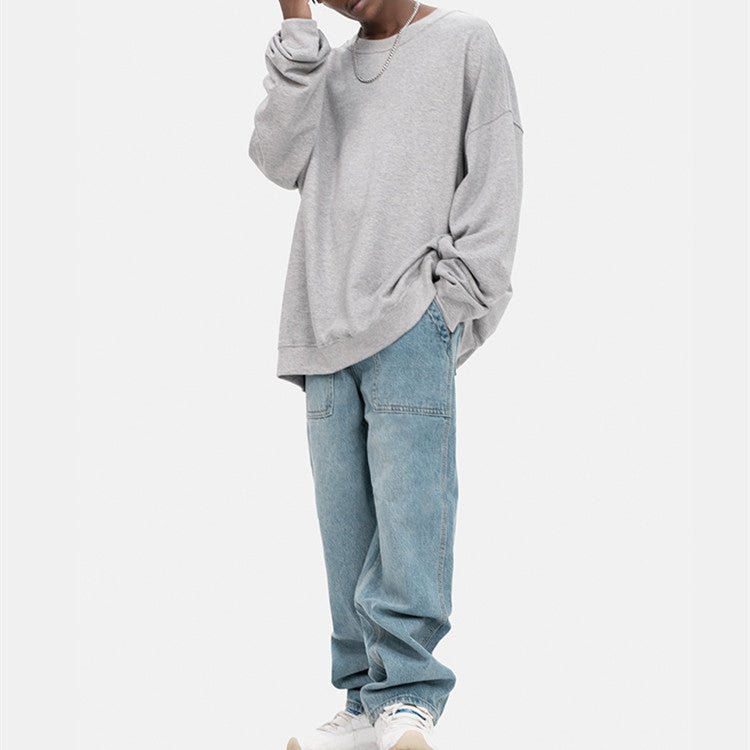 Mens Loose Straight Vintage Wide Leg Jeans - Taylor K Shop