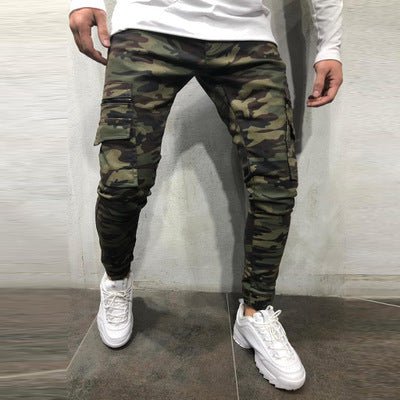 Men's Multi Pocket Stretch Jeans Camouflage Cargo Jeans - Taylor K Shop