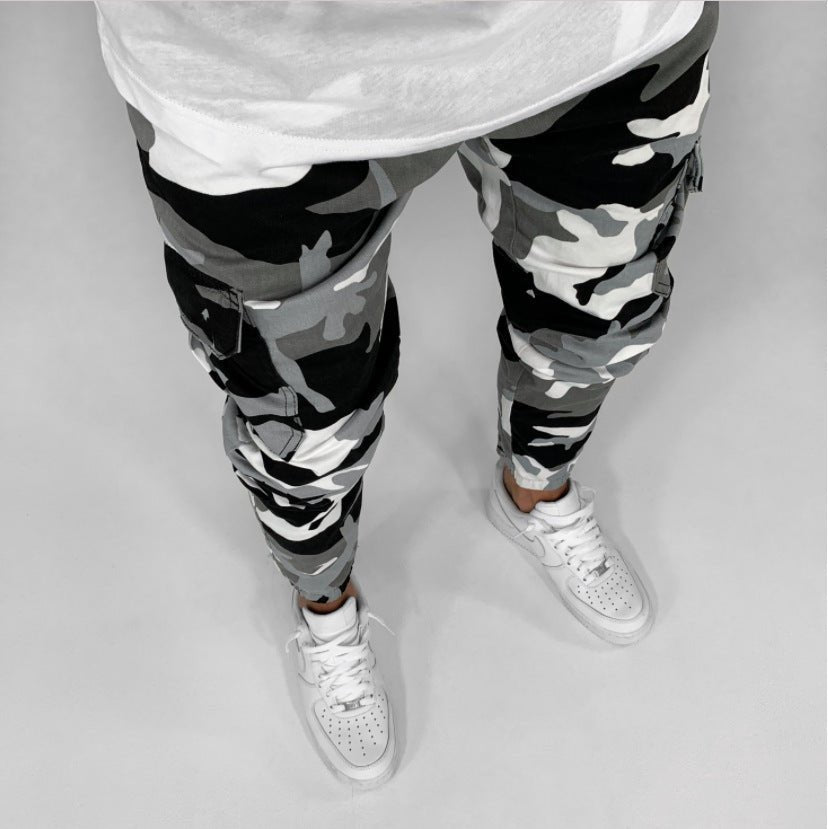 Men's Multi Pocket Stretch Jeans Camouflage Cargo Jeans - Taylor K Shop