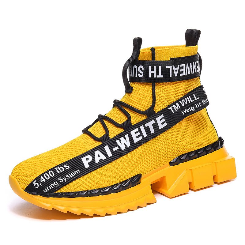 Men's Shoes, Large Size Flying Knitting Shoes, Breathable Socks Shoes - Taylor K Shop