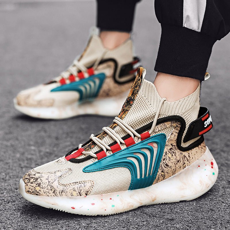 Men's Shoes Sports Shoes Coconut Casual High - top Plus Velvet Shoes Running Shoes - Taylor K Shop