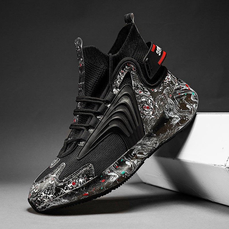 Men's Shoes Sports Shoes Coconut Casual High - top Plus Velvet Shoes Running Shoes - Taylor K Shop