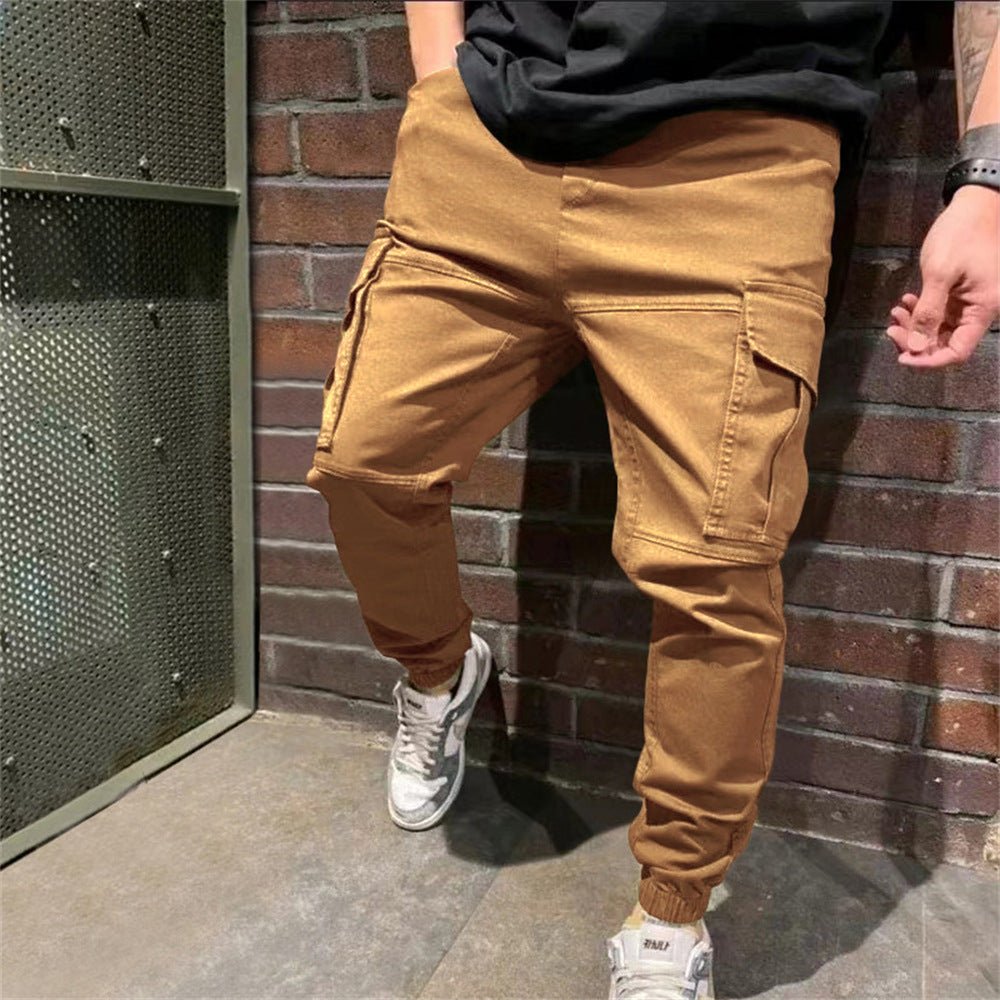Mens Sports Pants With Pockets Casual Cargo Trousers - Taylor K Shop