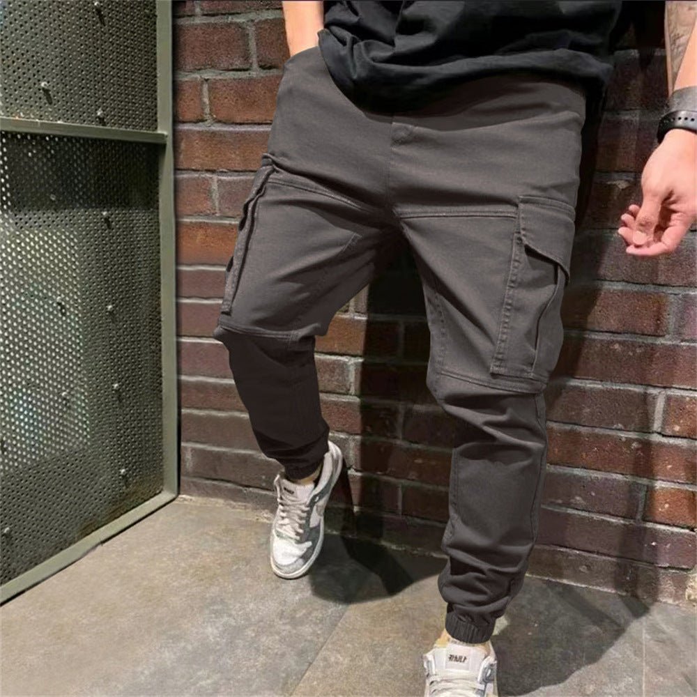 Mens Sports Pants With Pockets Casual Cargo Trousers - Taylor K Shop