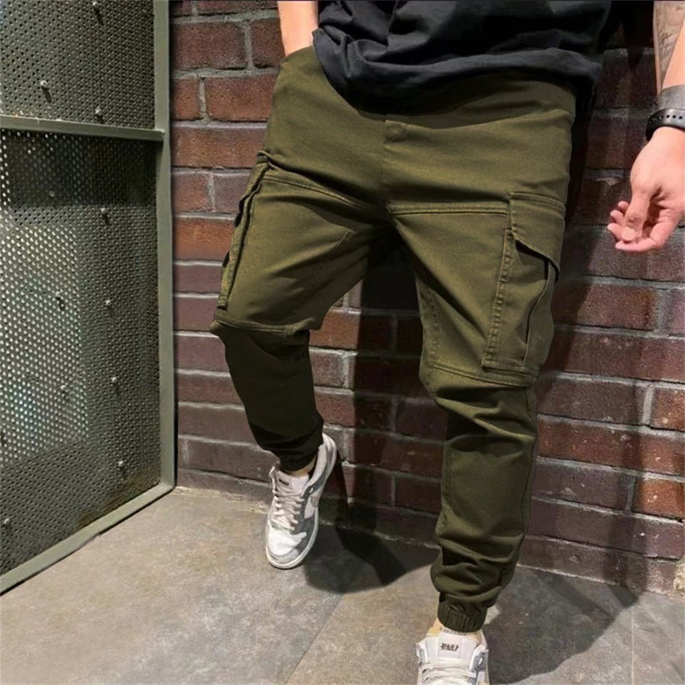Mens Sports Pants With Pockets Casual Cargo Trousers - Taylor K Shop
