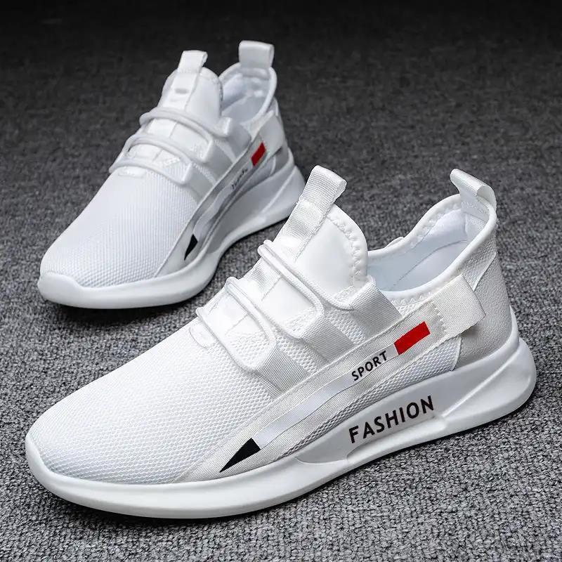Men's sports running shoes youth white shoes - Taylor K Shop