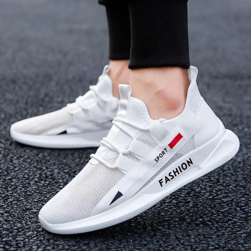 Men's sports running shoes youth white shoes - Taylor K Shop