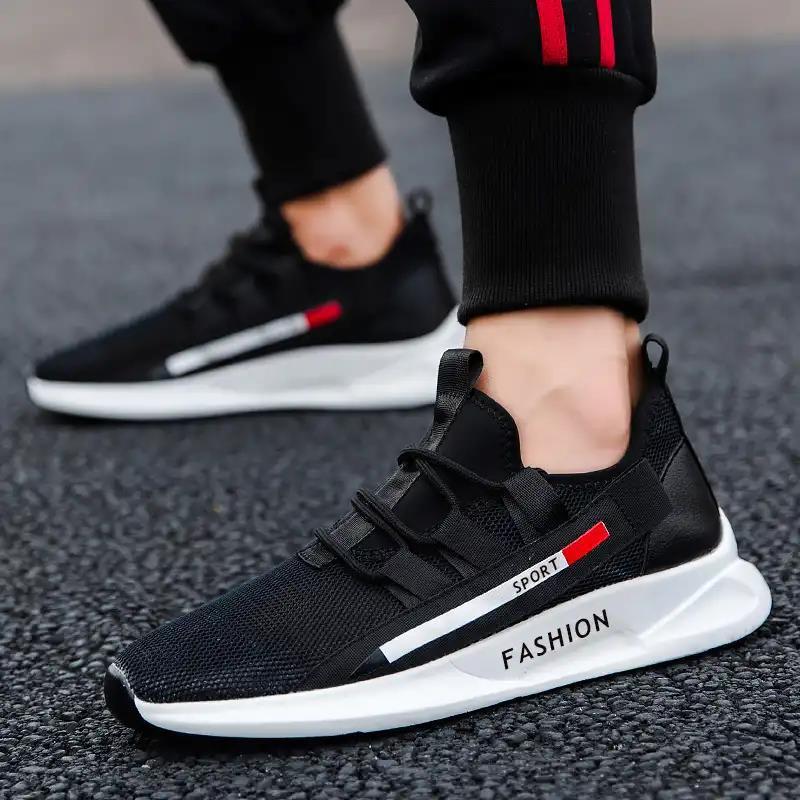 Men's sports running shoes youth white shoes - Taylor K Shop