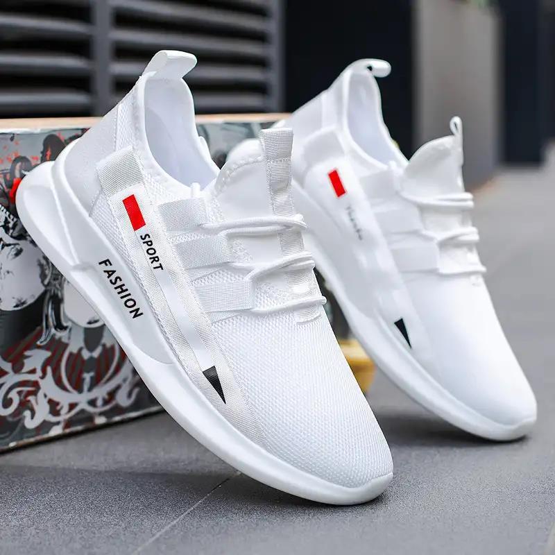 Men's sports running shoes youth white shoes - Taylor K Shop