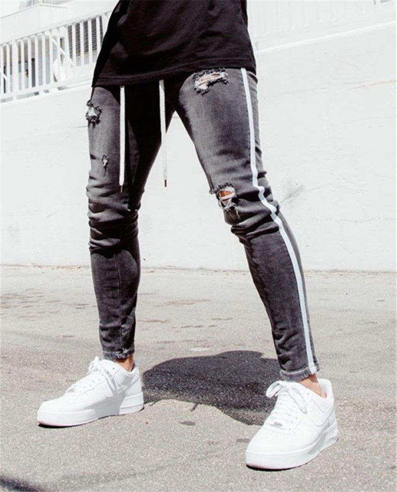 Men's tattered jeans - Taylor K Shop