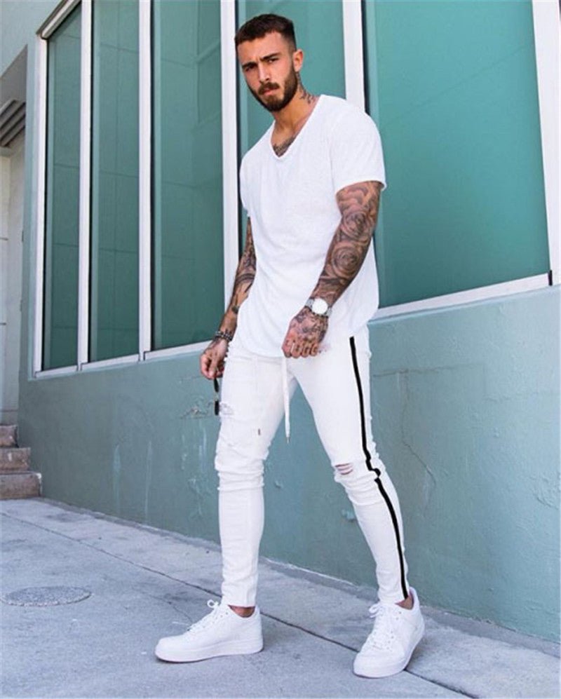 Men's tattered jeans - Taylor K Shop