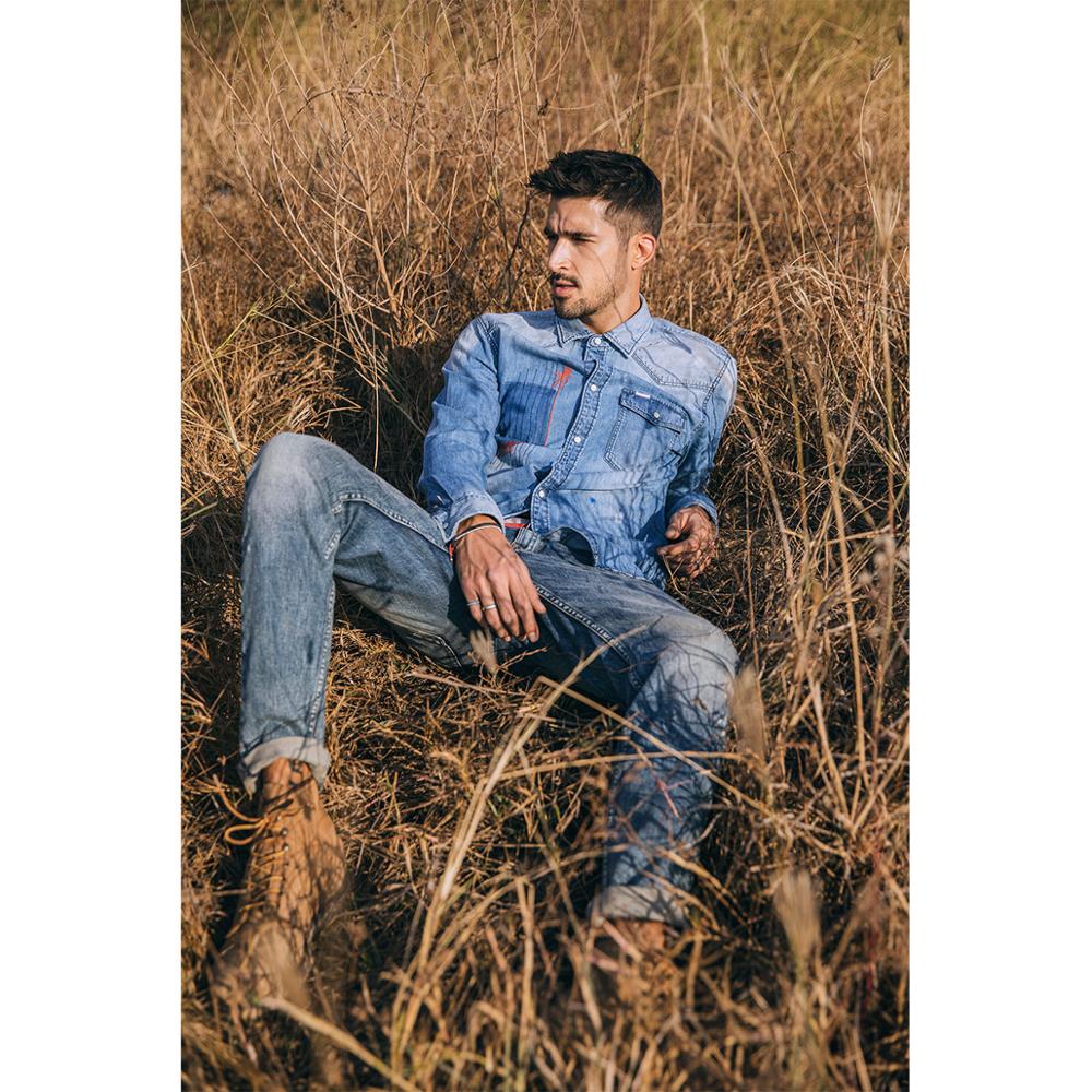 Men's washed jeans - Taylor K Shop
