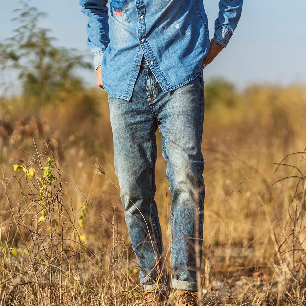 Men's washed jeans - Taylor K Shop