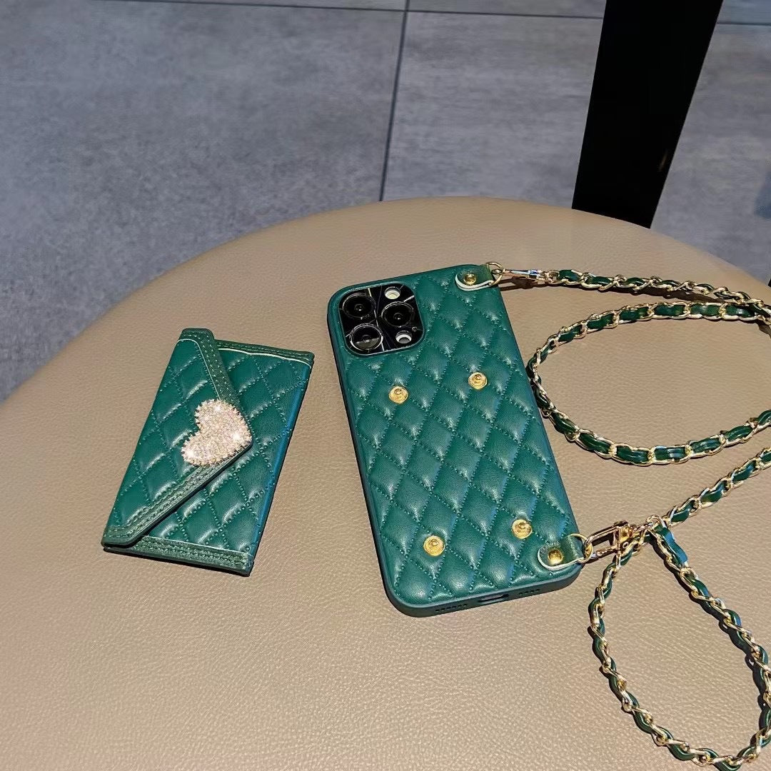 Mobile Phone Case Messenger Can Carry Love Diamond - Taylor K Shop