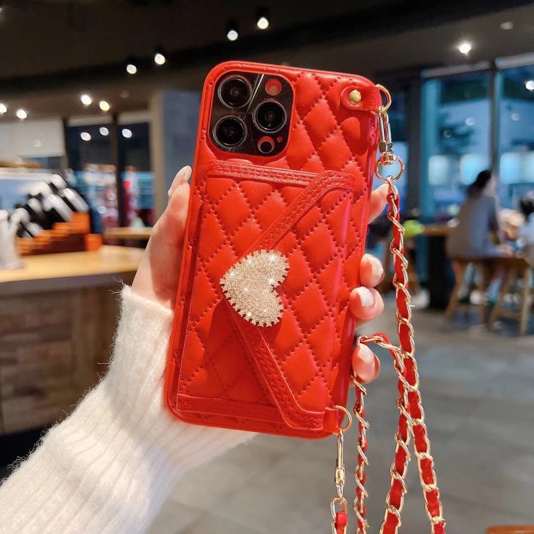 Mobile Phone Case Messenger Can Carry Love Diamond - Taylor K Shop