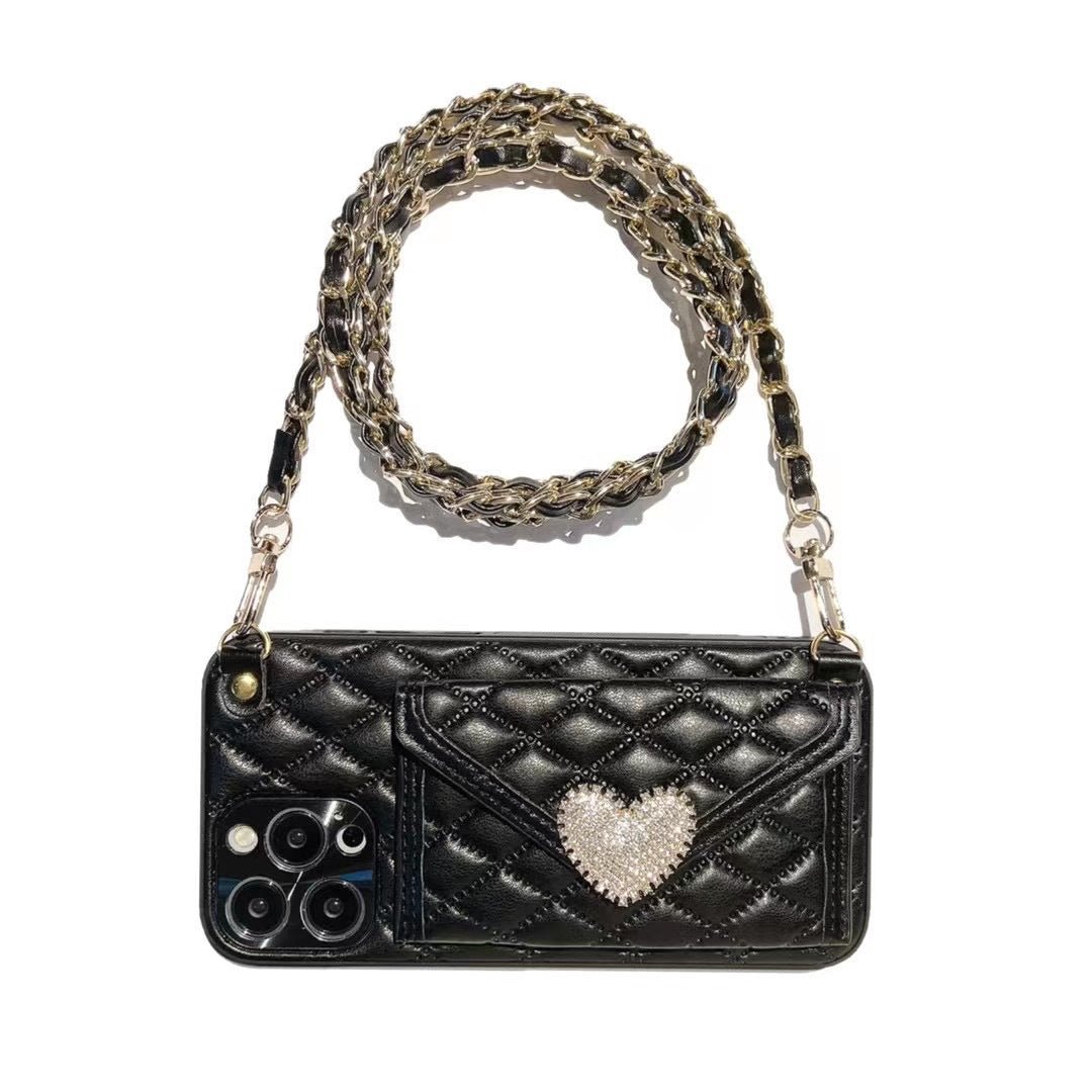 Mobile Phone Case Messenger Can Carry Love Diamond - Taylor K Shop