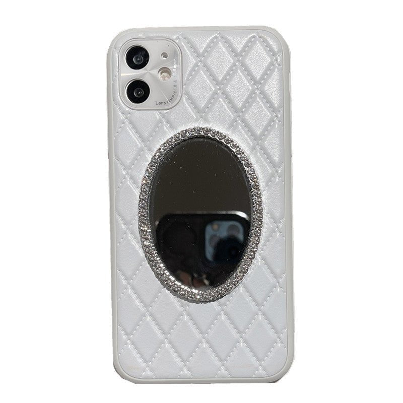 Mobile Phone Case Mirror Diamond Soft Leather - Taylor K Shop