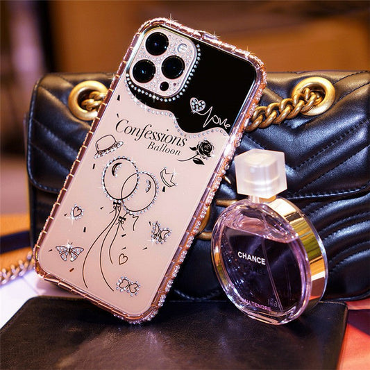 Mobile Phone Case With Diamond Metal Frame - Taylor K Shop