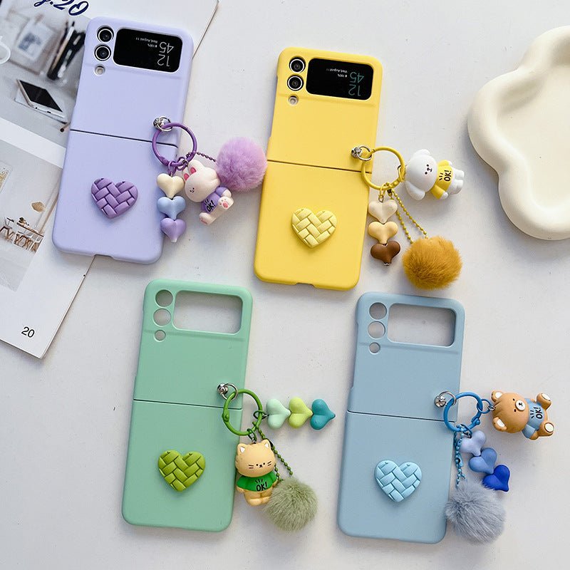 Mobile Phone Shell Doll Hair Ball Diamond Love - Taylor K Shop