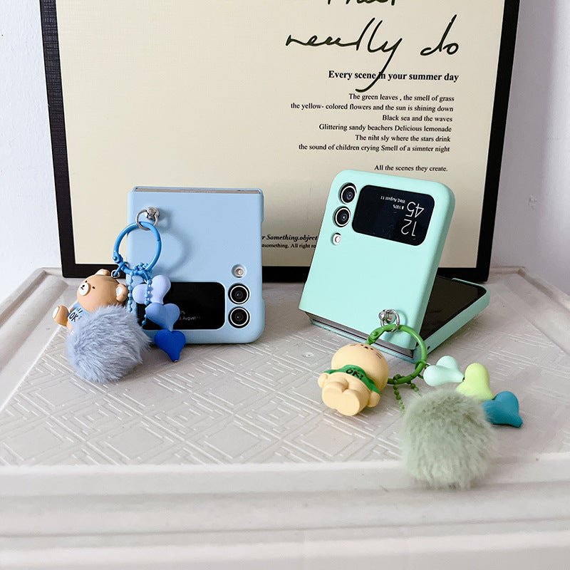 Mobile Phone Shell Doll Hair Ball Diamond Love - Taylor K Shop