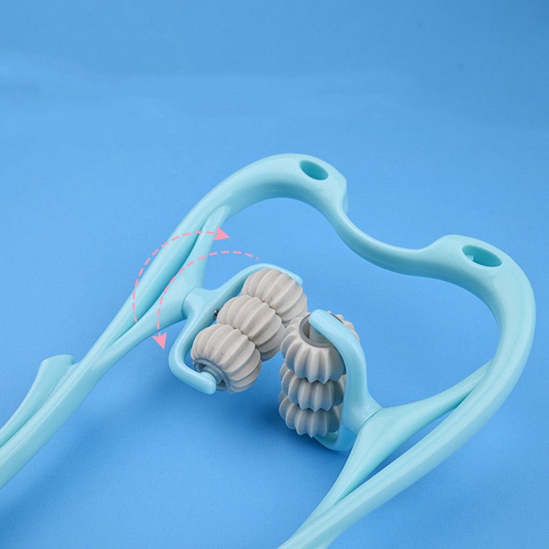 Multifunctional Manual Six - wheel Neck Massager Massage Relieve Roller Massage Tool - Taylor K Shop