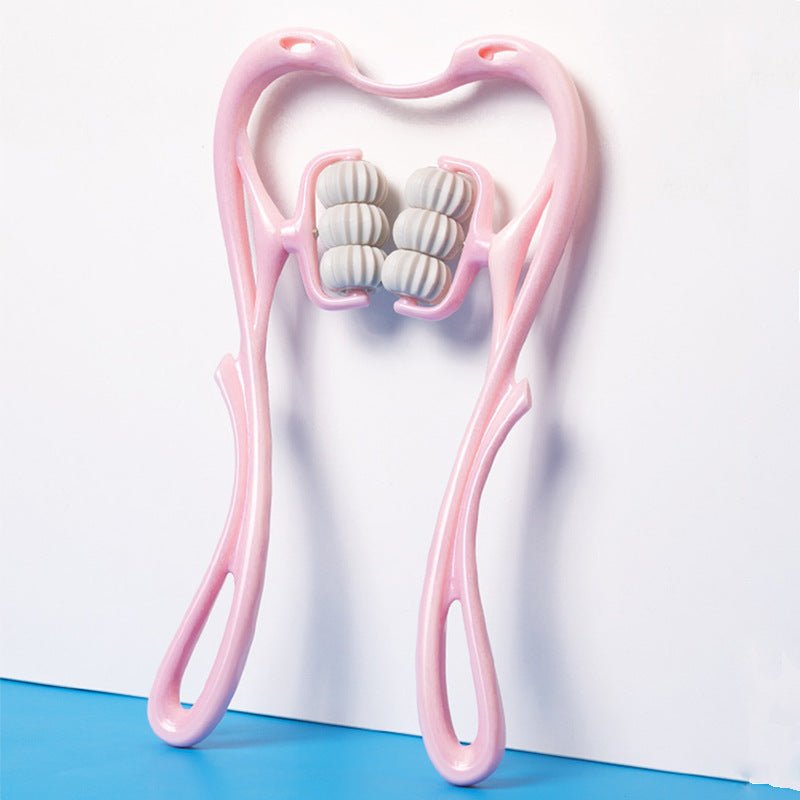 Multifunctional Manual Six - wheel Neck Massager Massage Relieve Roller Massage Tool - Taylor K Shop