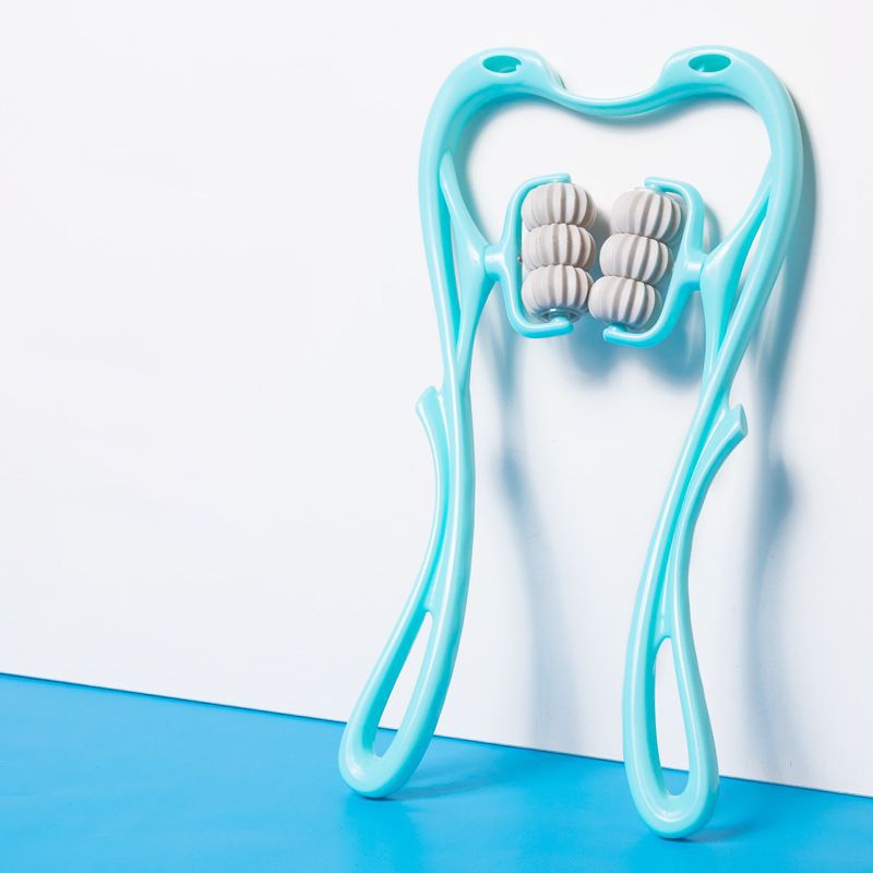 Multifunctional Manual Six - wheel Neck Massager Massage Relieve Roller Massage Tool - Taylor K Shop