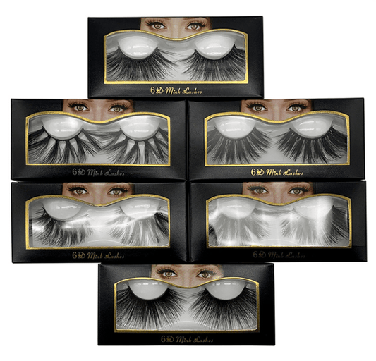Nethong 25mm mink false eye lashes 6D three - dimensional messy cross - eye lashes Europe and the United States cross - border for eye lashes - Taylor K Shop