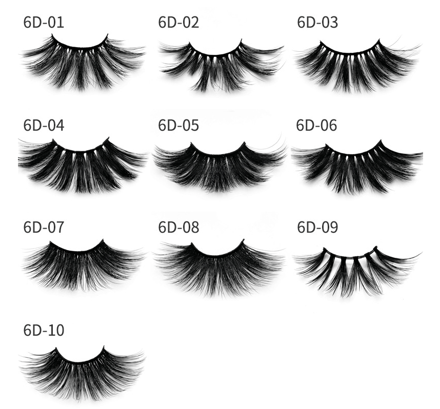 Nethong 25mm mink false eye lashes 6D three - dimensional messy cross - eye lashes Europe and the United States cross - border for eye lashes - Taylor K Shop