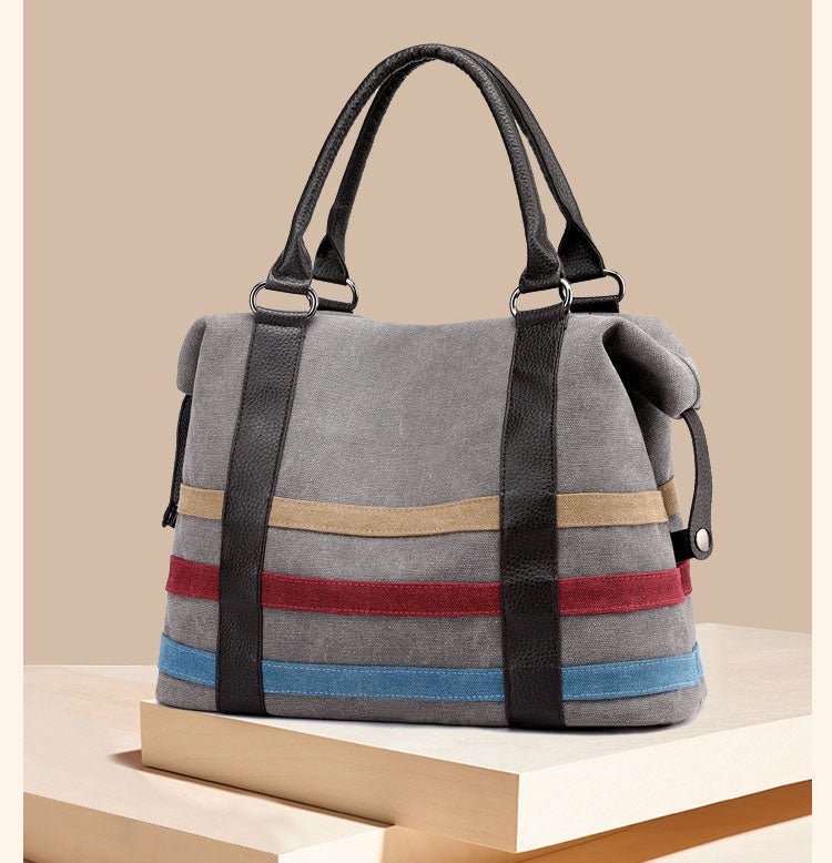 New Bags for women canvas bag casual luxury handbags women bags designer Boston Bags Ladies Weekend Handbags Large Shopping - Taylor K Shop
