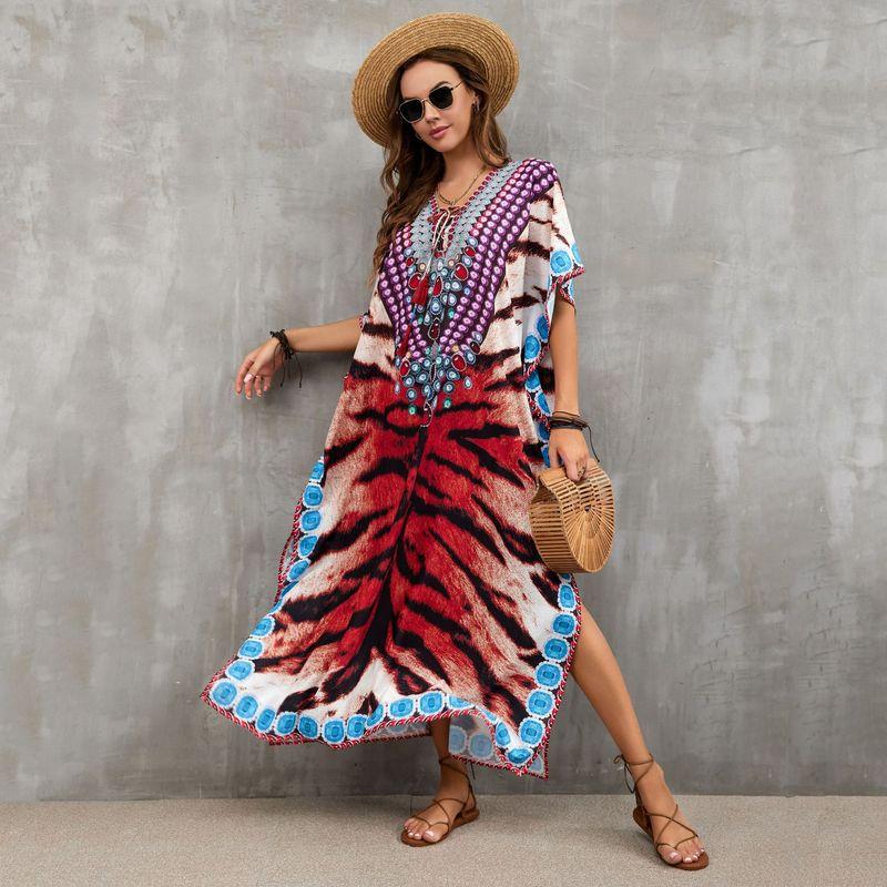New Beach Blouse Tied Rope Holiday Blouse - Taylor K Shop