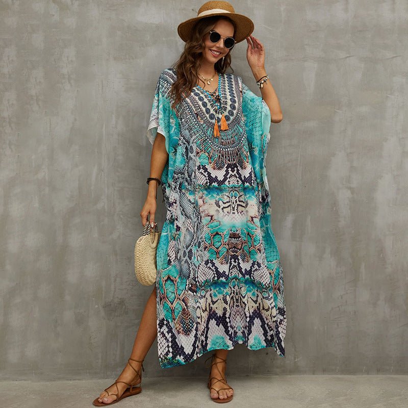 New Beach Blouse Tied Rope Holiday Blouse - Taylor K Shop