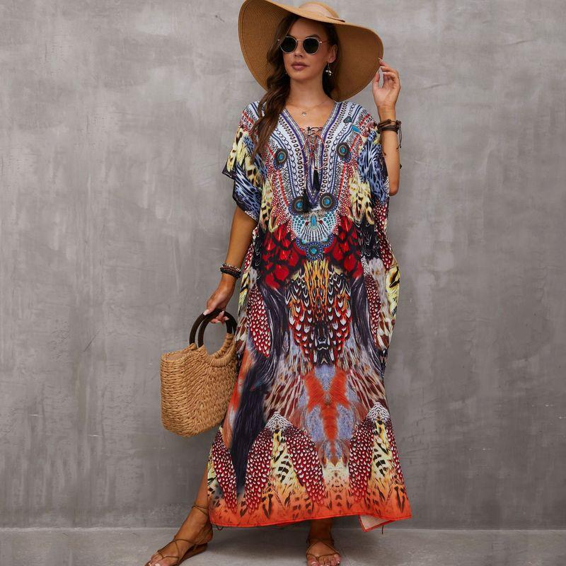 New Beach Blouse Tied Rope Holiday Blouse - Taylor K Shop