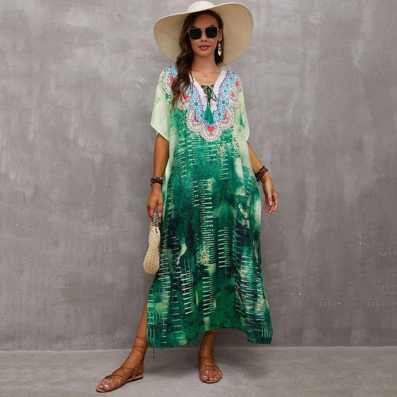 New Beach Blouse Tied Rope Holiday Blouse - Taylor K Shop