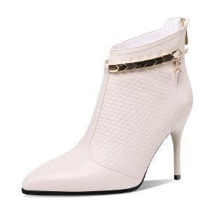 New Female Pointed Toe Stiletto High Heel Ankle Boots - Taylor K Shop