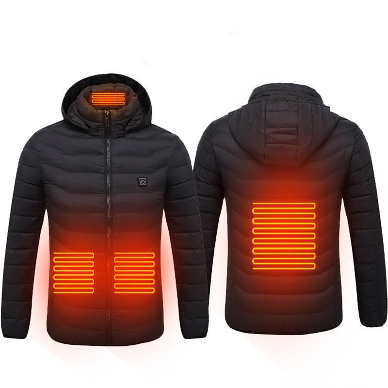 New Heated Jacket Coat USB Electric Jacket Cotton Coat Heater Thermal Clothing Heating Vest Men's Clothes Winter - Taylor K Shop