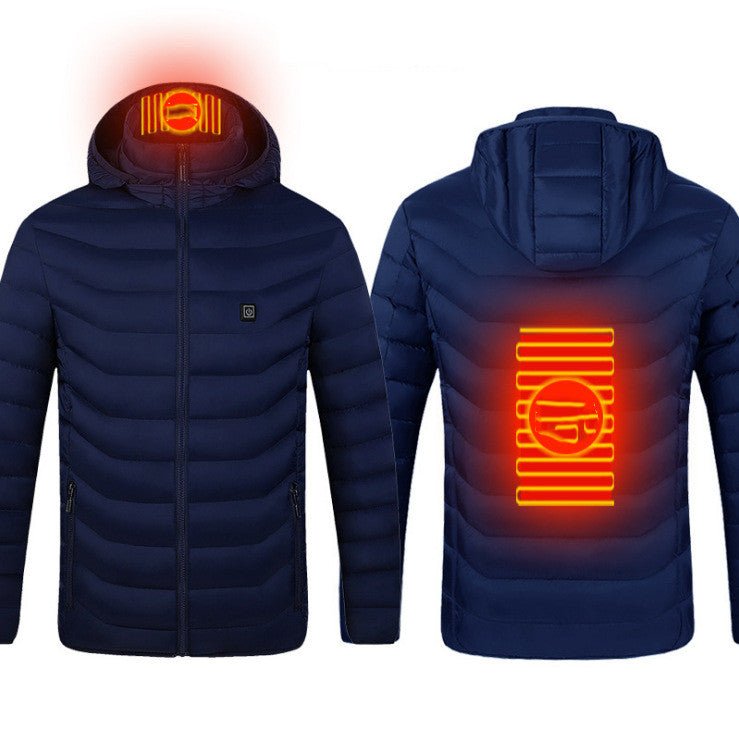 New Heated Jacket Coat USB Electric Jacket Cotton Coat Heater Thermal Clothing Heating Vest Men's Clothes Winter - Taylor K Shop