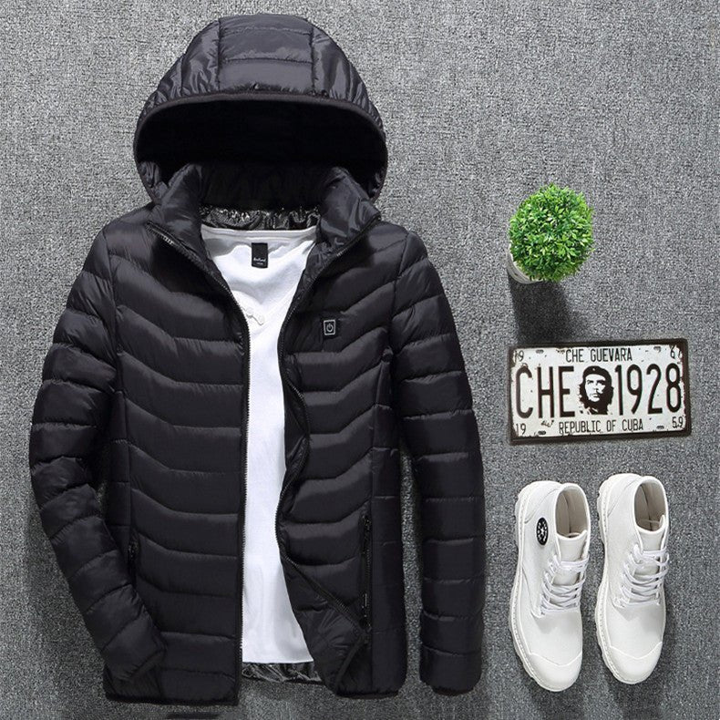 New Heated Jacket Coat USB Electric Jacket Cotton Coat Heater Thermal Clothing Heating Vest Men's Clothes Winter - Taylor K Shop