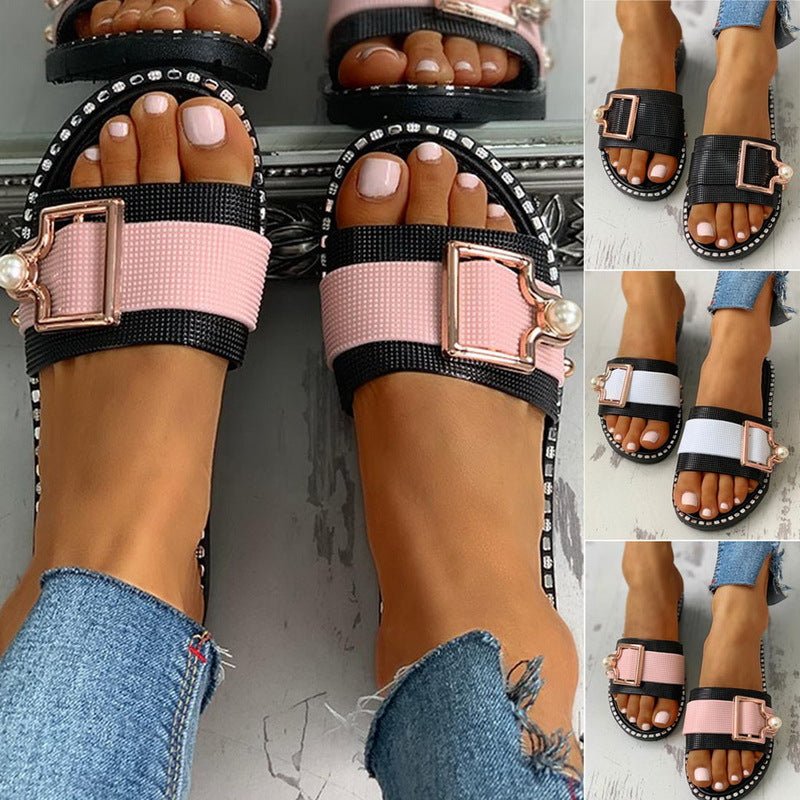New Outdoor Slippers Flat Sandals Woman Causal Slippers - Taylor K Shop
