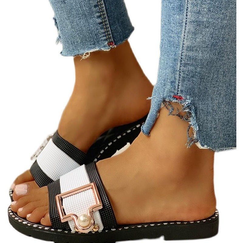 New Outdoor Slippers Flat Sandals Woman Causal Slippers - Taylor K Shop