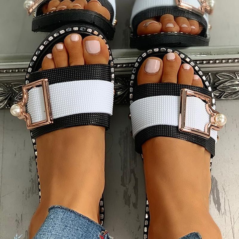 New Outdoor Slippers Flat Sandals Woman Causal Slippers - Taylor K Shop