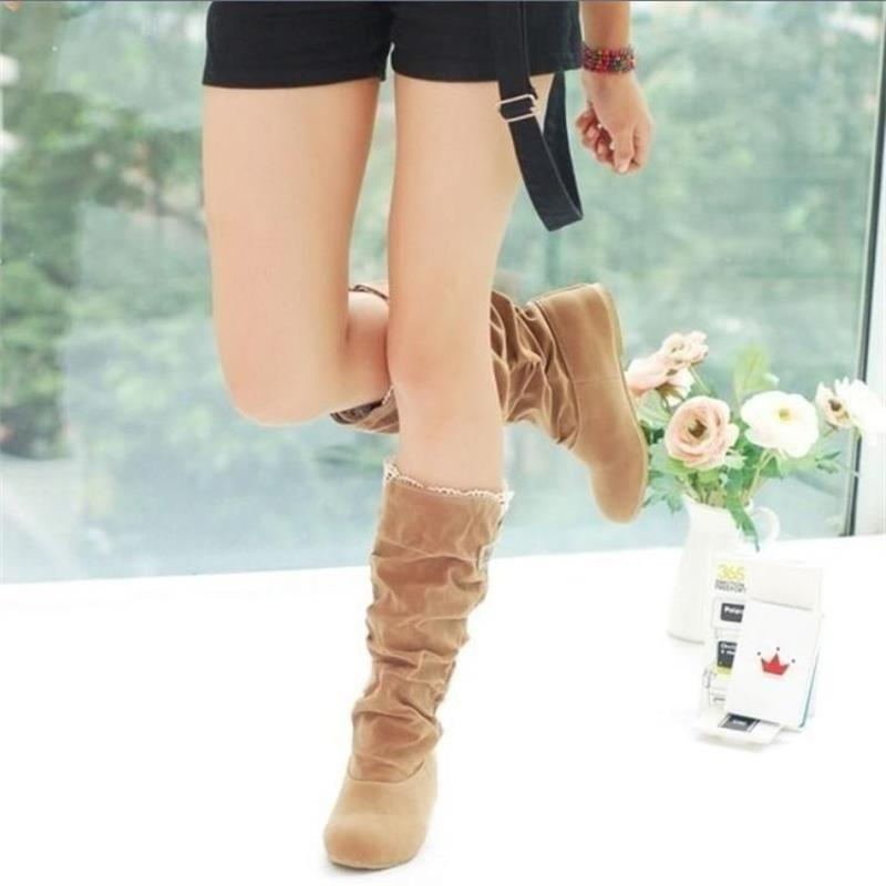New Shoes Fashion Sweet Zapatos Mujer Mid - Calf Slip - On Light Comfortable - Taylor K Shop