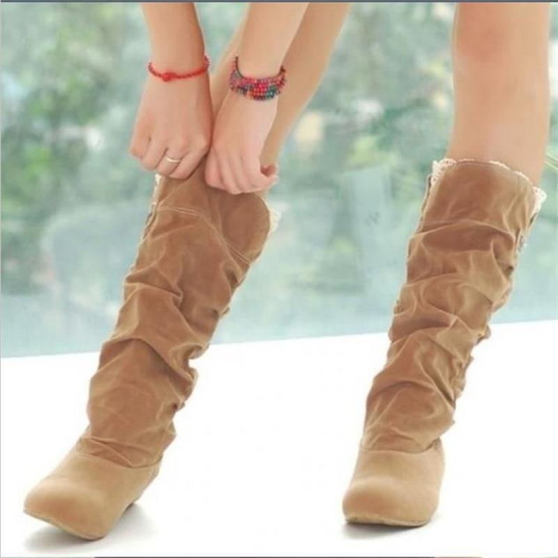 New Shoes Fashion Sweet Zapatos Mujer Mid - Calf Slip - On Light Comfortable - Taylor K Shop