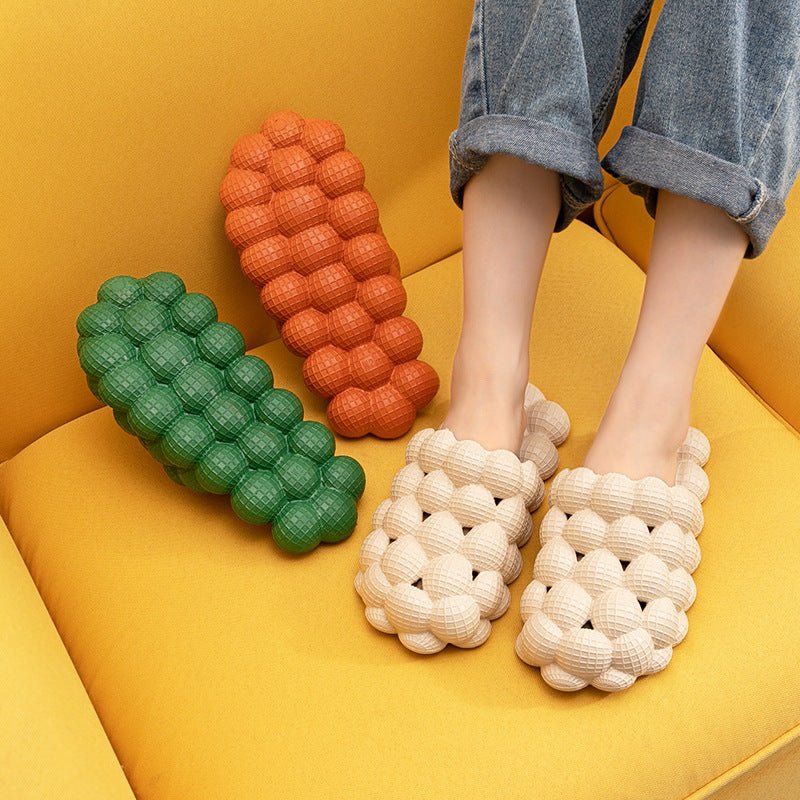 New Summer Fashion Massage Mesh Bubble Bathroom Slides Home Indoor Anti - Skid Shoes - Taylor K Shop