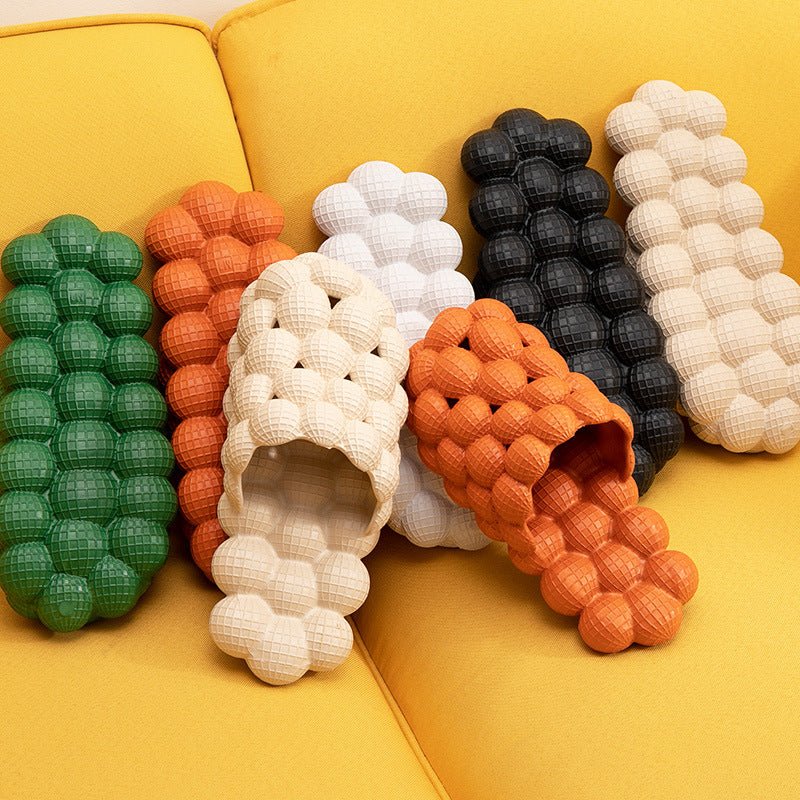 New Summer Fashion Massage Mesh Bubble Bathroom Slides Home Indoor Anti - Skid Shoes - Taylor K Shop