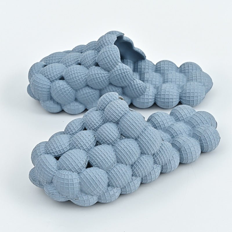 New Summer Fashion Massage Mesh Bubble Bathroom Slides Home Indoor Anti - Skid Shoes - Taylor K Shop