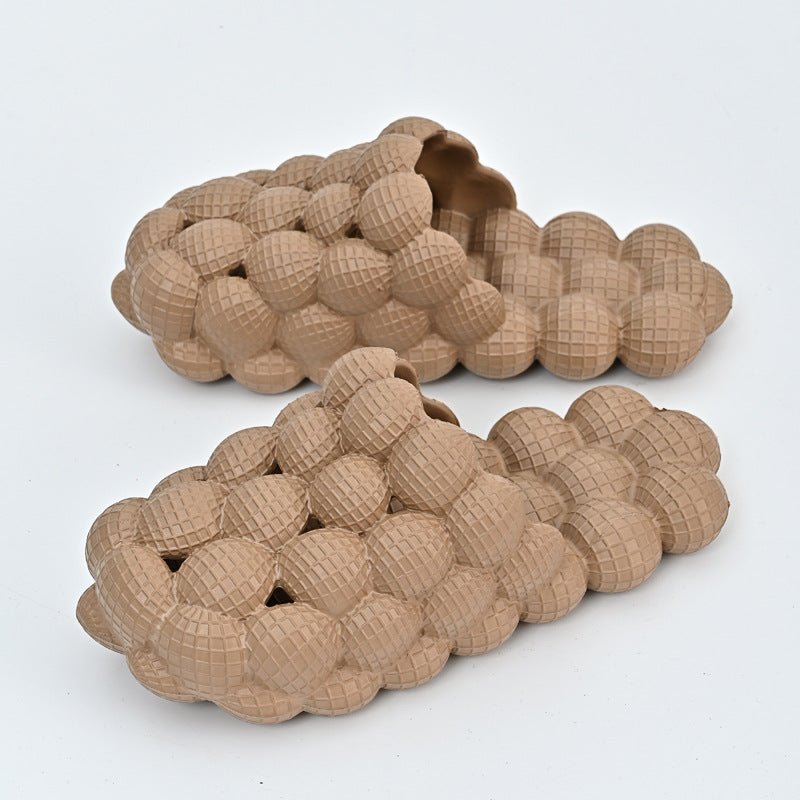 New Summer Fashion Massage Mesh Bubble Bathroom Slides Home Indoor Anti - Skid Shoes - Taylor K Shop