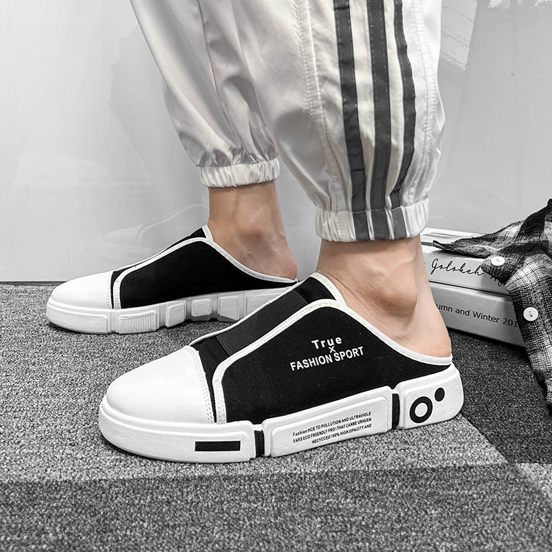 Outdoor Flats Slippers Breathable Lightweight Half Closed Toe Shoes Men - Taylor K Shop