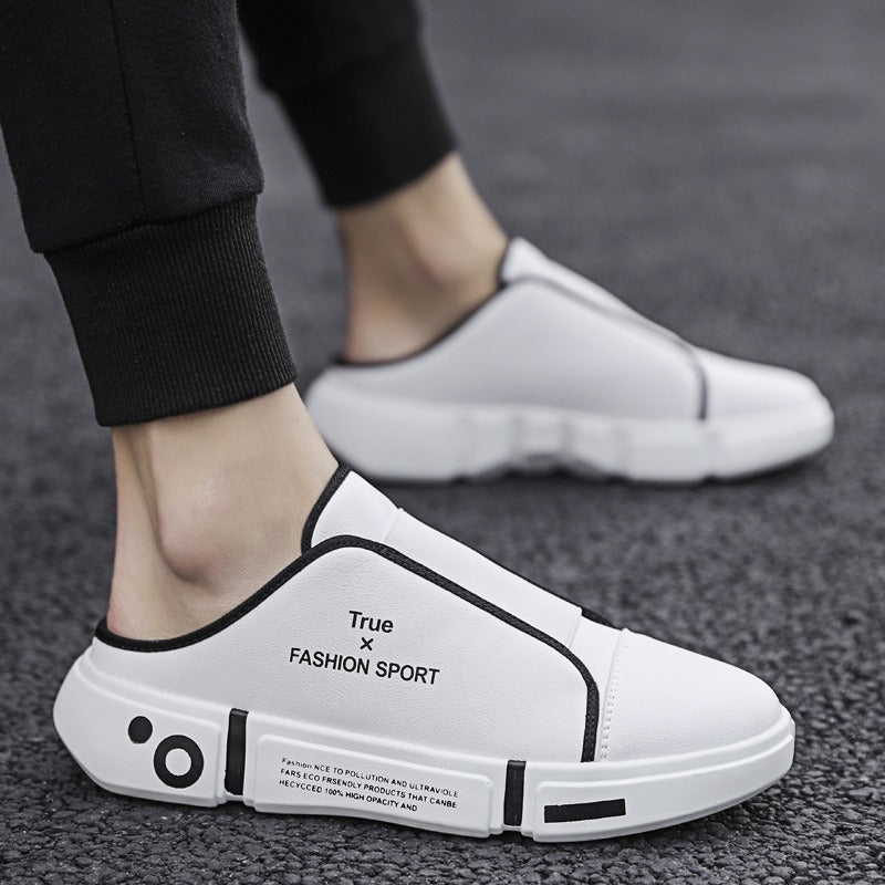 Outdoor Flats Slippers Breathable Lightweight Half Closed Toe Shoes Men - Taylor K Shop